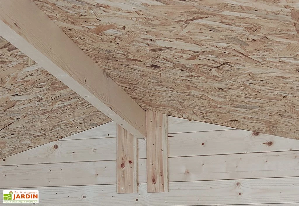 Abri De Jardin En Bois Brut 3,9 M² 16 Mm - Gaeta 4 Abri De Jardin En Bois Brut 3,9 M² 16 Mm - Gaeta – Image 4