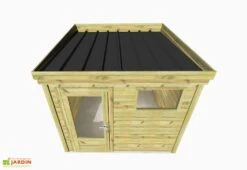Abri De Jardin En Bois De Pin Traité Et Toiture Bac Acier – 6,25 M² 4 Abri De Jardin En Bois De Pin Traité Et Toiture Bac Acier – 6,25 M² -Promos Jardin Garage Magasin toit bac acier petit abri jardin