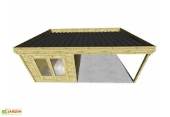 Abri De Jardin En Bois De Pin Traité Avec Auvent – 23,2 M² 6 Abri De Jardin En Bois De Pin Traité Avec Auvent – 23,2 M² -Promos Jardin Garage Magasin toiture bac acier abri jardin bois avec auvent