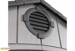 Lifetime Abri De Jardin En Résine Effet Bois – 7,11 M² -Promos Jardin Garage Magasin ventilation cabane jardin resine