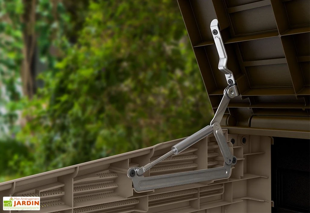 Coffre De Rangement Extérieur En Résine 880 L Avec Couvercle Sur Vérins 2 Coffre De Rangement Extérieur En Résine 880 L Avec Couvercle Sur Vérins – Image 2