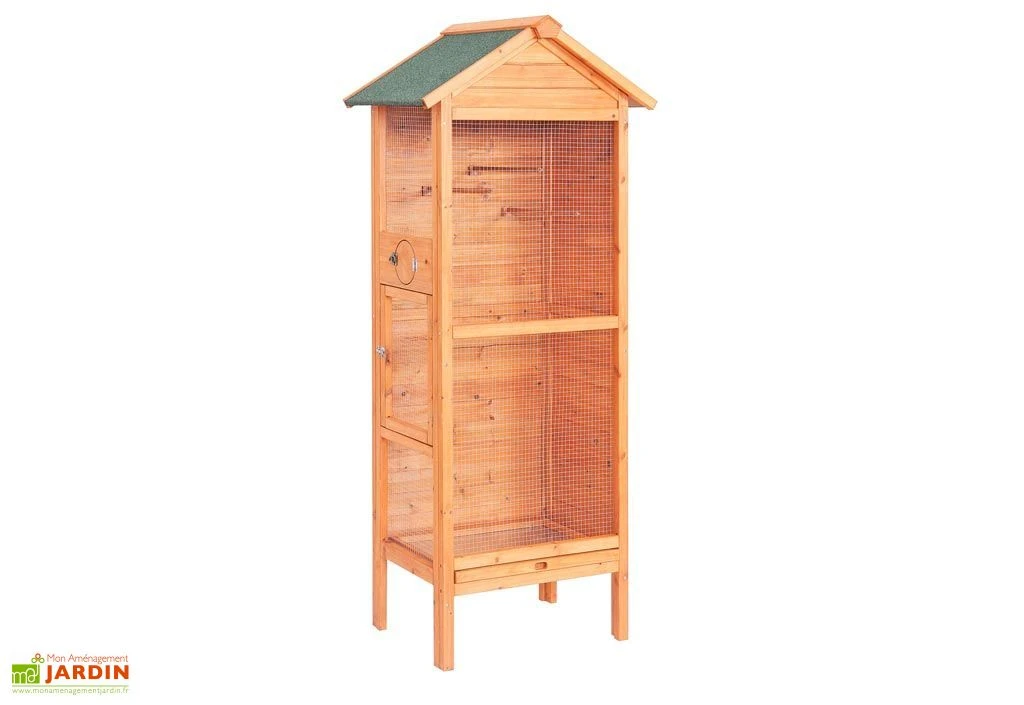 Volière Rectangulaire Pinson (77x55x158cm) 1 Volière Rectangulaire Pinson (77x55x158cm)