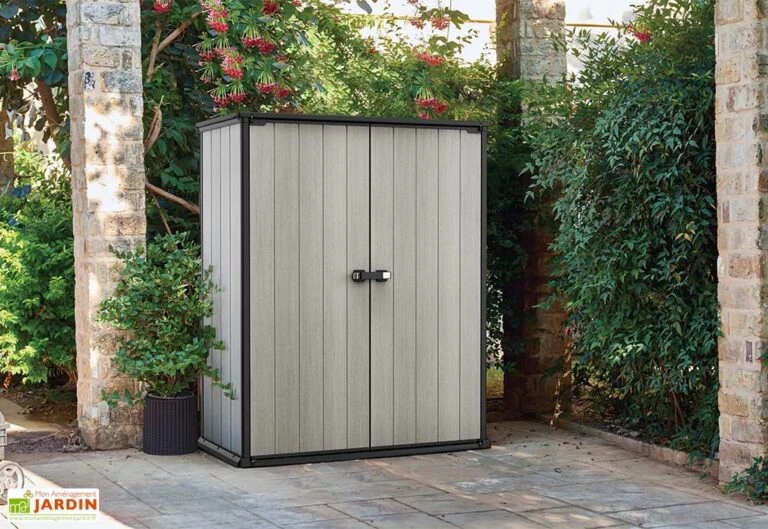 Promos Jardin Garage Magasin -Promos Jardin Garage Magasin armoire rangement exterieur brossium verrouillage 1 768x529 1